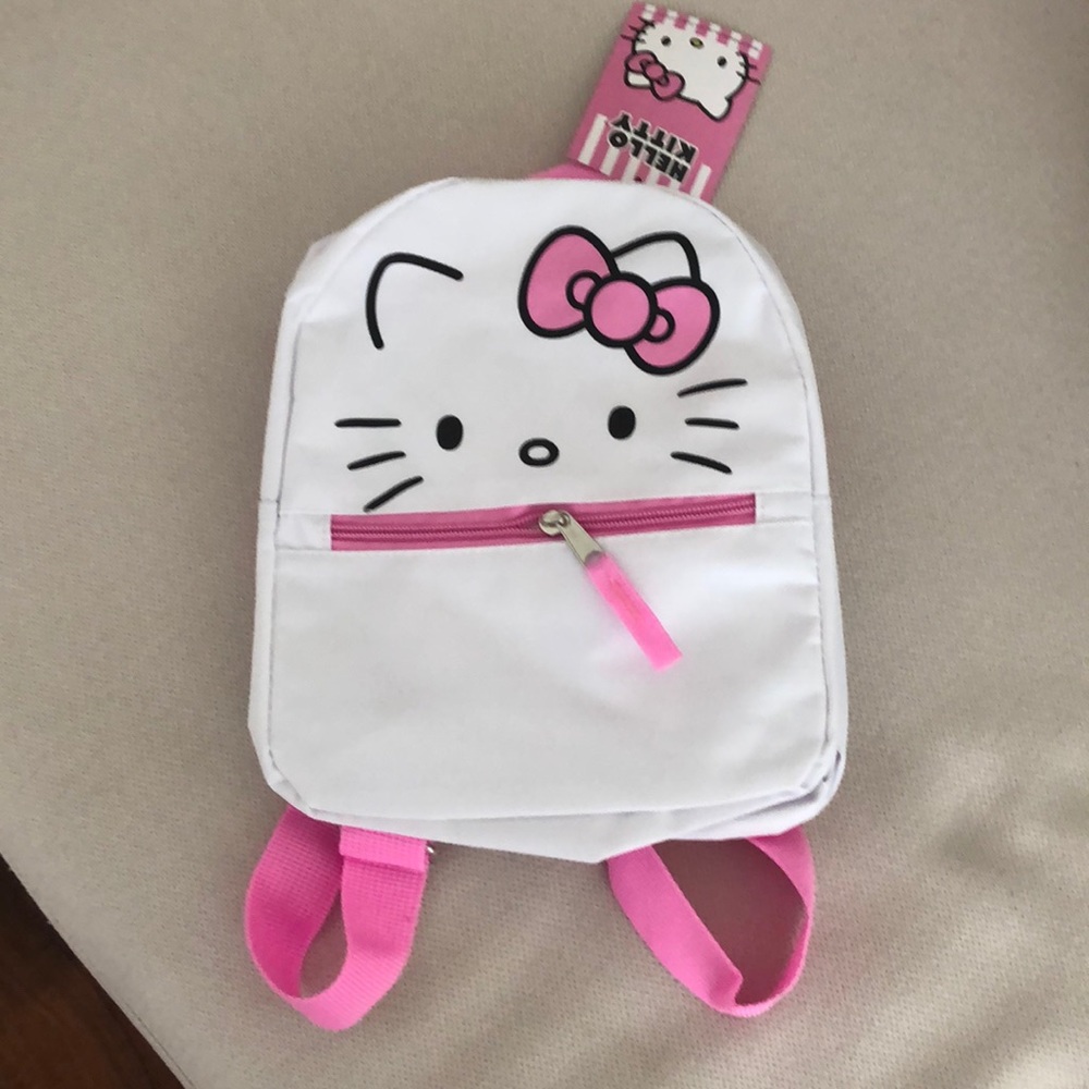 HELLO KITTY WHITE AND PINK BACKPACK NWT